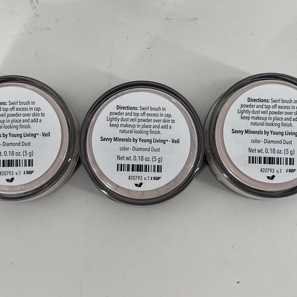 Lot of 6 Young Living Savvy Minerals Veil Diamond Dust - Picture 3 of 4